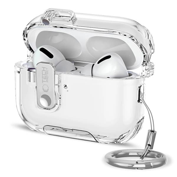 Tech-Protect Skal För Apple Airpods Pro 3 Bounce Pro - Clear Transparent