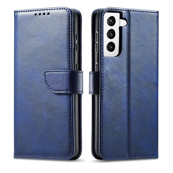 Magnet Elegant Flip Fodral Galaxy S22 Plus - Blå