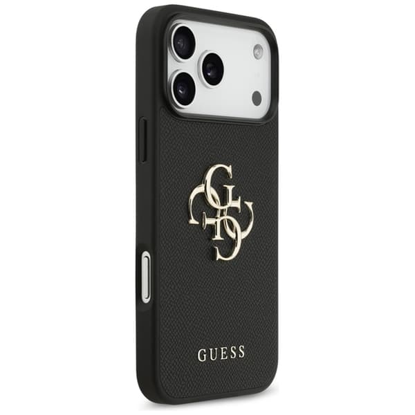 Guess Telefontaske til iPhone 17 Pro Max Kornet Klassisk Logo - Sort Svart