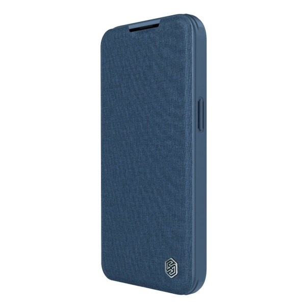 Nillkin iPhone 14 Pro lompakkokotelo Qin Cloth Pro - sininen