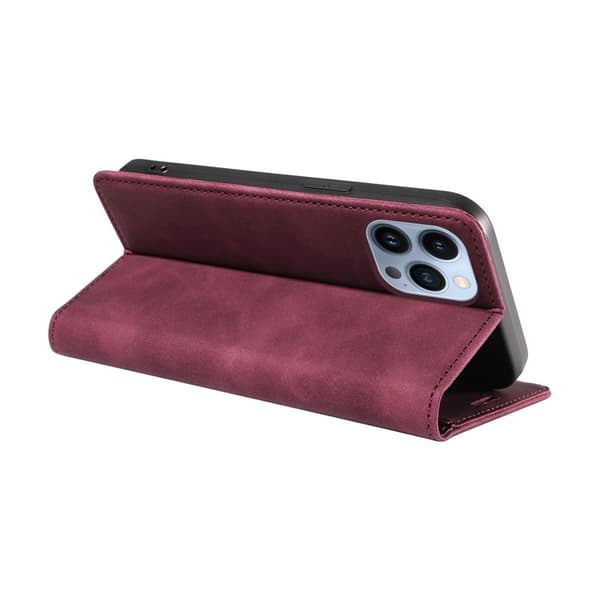 BETOPNICE 003 Plånboksfodral för iPhone 13 Pro - RFID Blocker Konstläder - Röd
