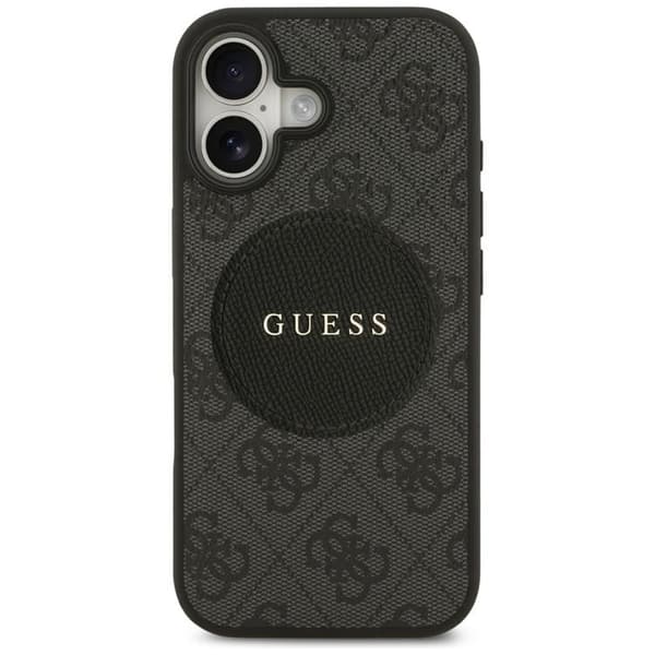 Guess telefontaske til iPhone 17 MagSafe 4G Circle Classic Logo - Sort Svart