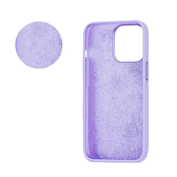 SiGN Telefontaske til iPhone 15 Pro Flydende Silikone - Lavendel Lila