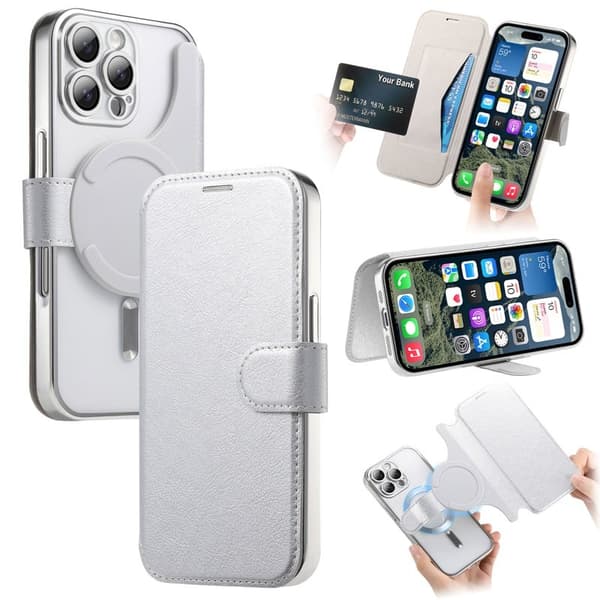 CASENEO Mobilskal till iPhone 16 Pro Max TPU Inre - Silver