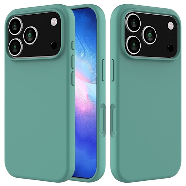 Mobilskal till iPhone 17 Pro Max Liquid Silikon - Grön Grön
