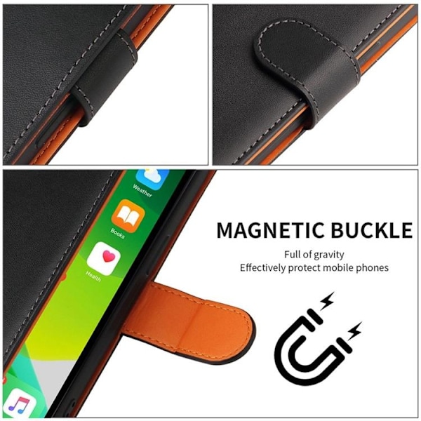 iPhone 14 Pro Max Plånboksfodral Dual Flip - Blå