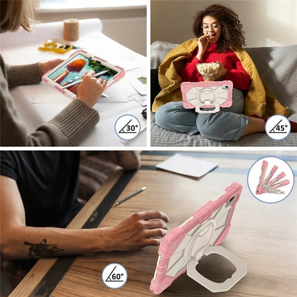 Lenovo M11/Idea Tab Mobilskal Silikon Kickstand Roséguld
