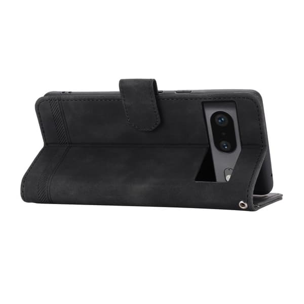 DIERFENG Google Pixel 7 5G Plånboksfodral DF-03 Flip Konstläder - Svart