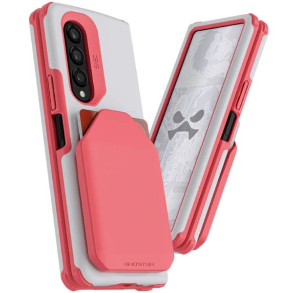 Ghostek EXEC -korttikotelon kansi Galaxy Z Fold 3 - vaaleanpunainen