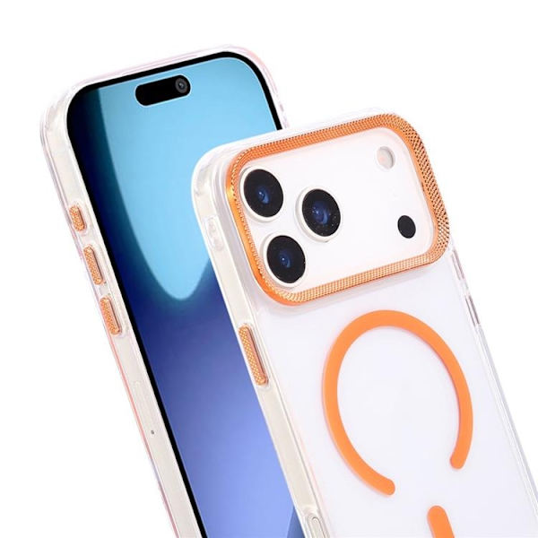 Mobilskal till iPhone 17 Pro MagSafe Texture Frame - Orange Orange