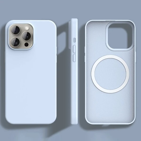 Mobilskal till iPhone 15 Pro Max MagSafe Ultra Thin Silikon Blå