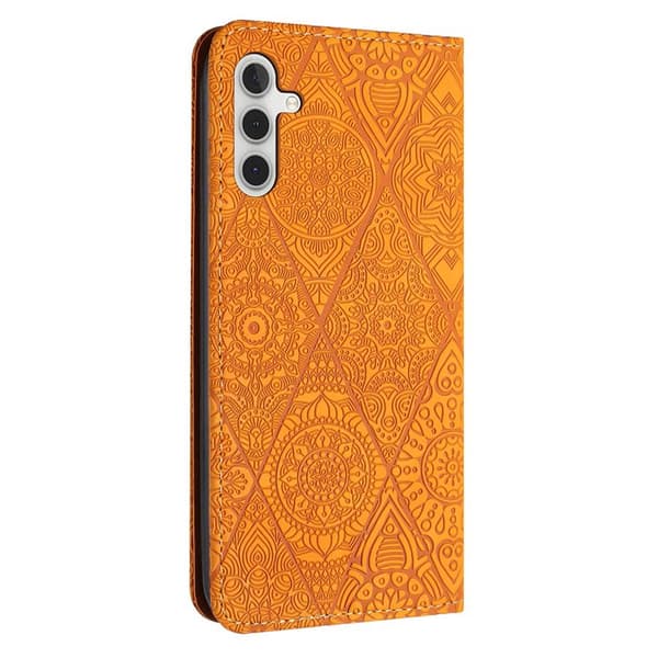 Plånboksfodral för Samsung Galaxy S26 Plus Konstläder Ställ - Gul