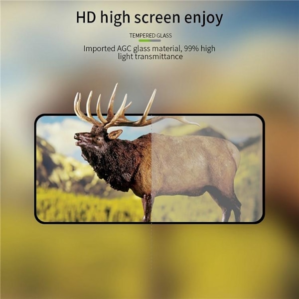 [1-PACK] Galaxy S24 Plus Härdat Glas Skärmskydd - Svart