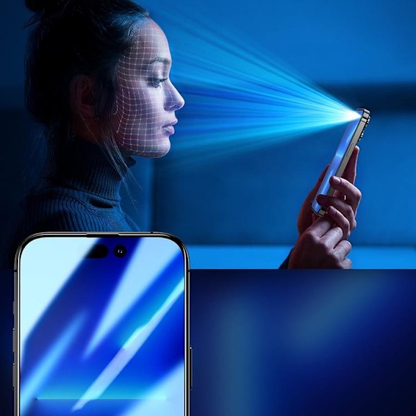 Joyroom iPhone 14 Plus Härdat Glas Skärmskydd Privacy 2.5D Svart
