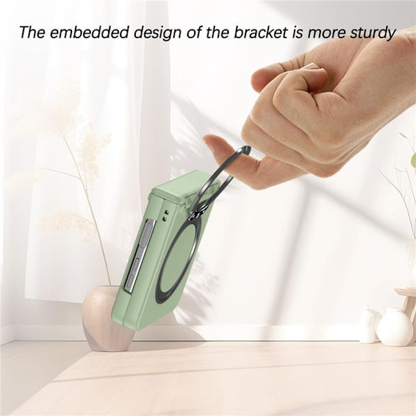 Mobilskal till Galaxy Z Flip 7 Magsafe Spring Hinge - Grön Transparent