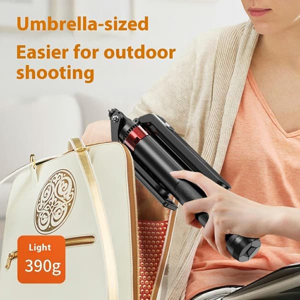 Bärbar Selfiestick Bluetooth med Enkel V1 Fill Light P185mini