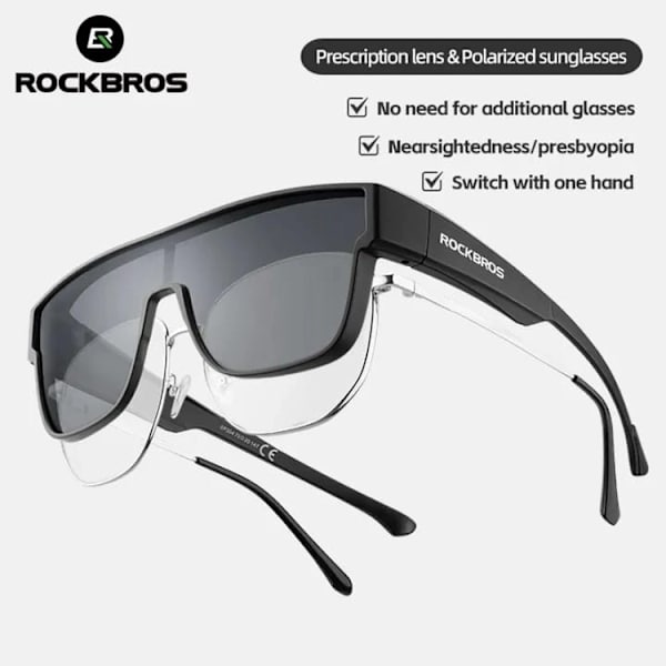 Rockbros polariserande Cykelglasögon - Grå Grå