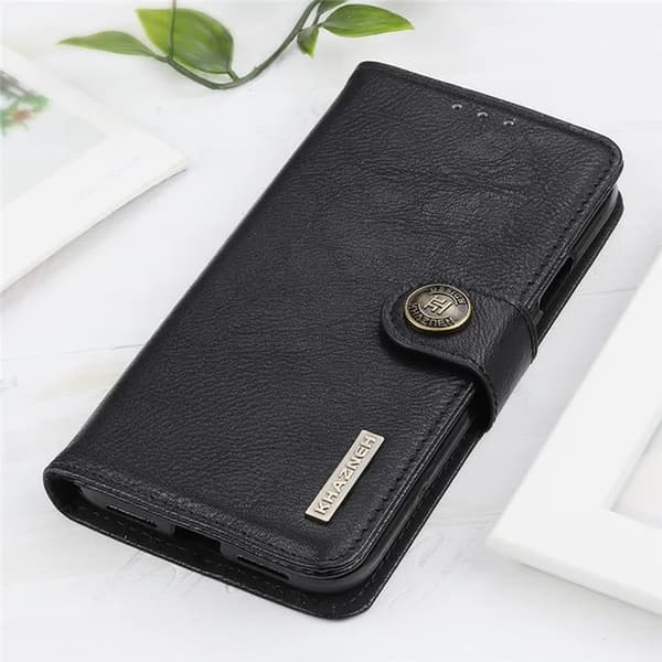 KHAZNEH Xiaomi 13 Pungeetui Cowhide - Sort Black