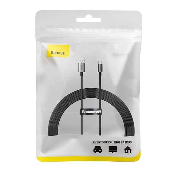 Baseus USB-C till USB-A kabel 100W 2m Superior Series - Svart Svart
