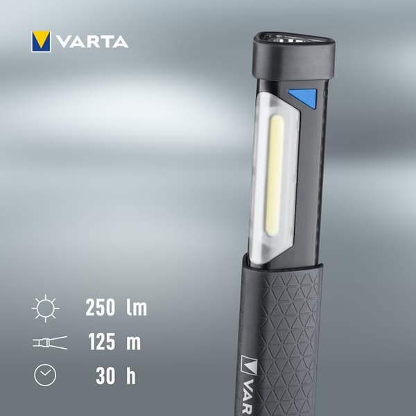 Varta Work Flex Telescope Light Arbejdsbelysning IP54 250 lm Svart