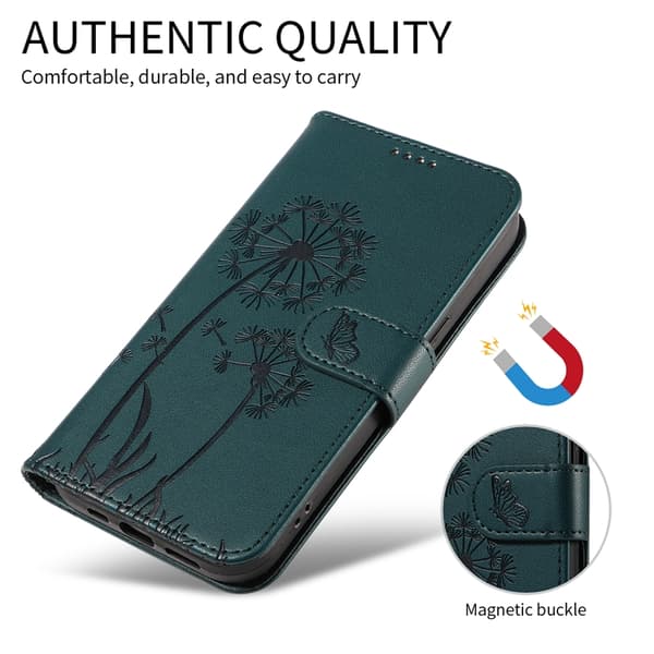 Sony Xperia 10 VII Plånboksfodral Strap Dandelion Konstläder - Blå Blå