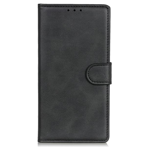 Sony Xperia 1 VII Plånboksfodral Cowhide Konstläder - Svart