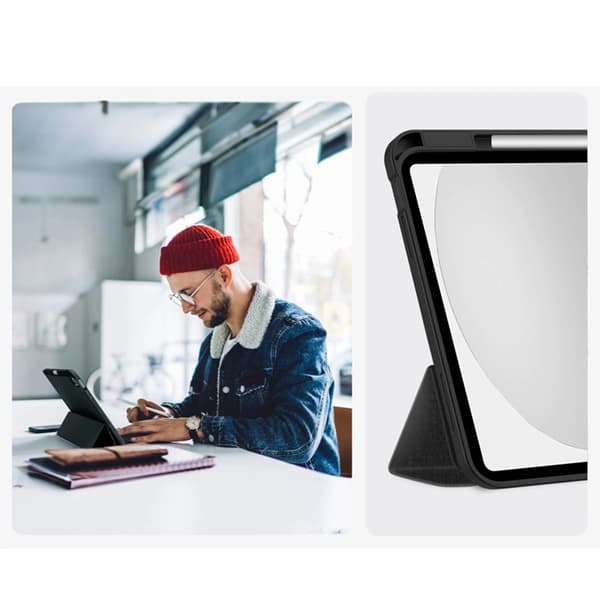Tech-Protect iPad 10.9"/iPad 11" Fodral Canvas - Svart
