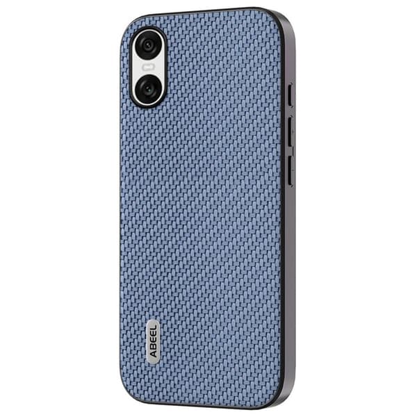 ABEEL Mobilskal till Sony Xperia 10 VI Läder+PC+TPU Kolfiber - Blå