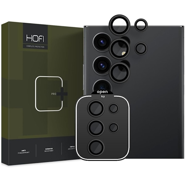 Hofi Galaxy S24 Ultra Kameralinsskydd i Härdat Glas Camring Pro Plus Svart