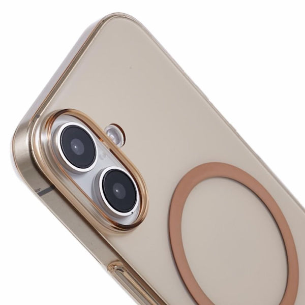 X-LEVEL Mobilskal till iPhone 16 Plus Slim Shockproof Transparent Guld