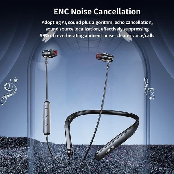 XUNDD H001 ENC Bluetooth Hörlurar Trådlösa Svart