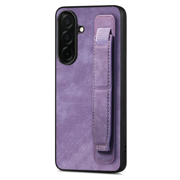 Mobilskal för Samsung Galaxy S26 Plus Kickstand Konstläder + TPU - Lila