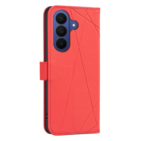 BINFEN Samsung Galaxy S26+ Plånboksfodral Konstläder RFID - Röd