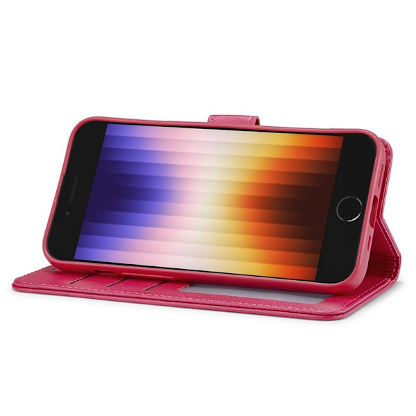 LC.IMEEKE iPhone 16e Plånboksfodral Konstläder - Rosa