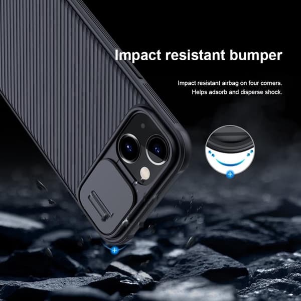 Nillkin iPhone 14 Plus -kuori CamShield Pro - Vihreä Grön