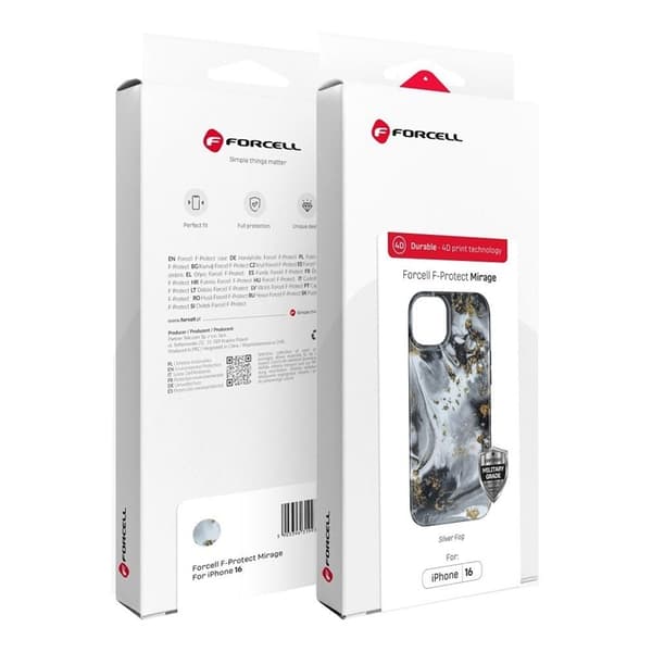 Forcell Mobilskal till iPhone 16 MagSafe Mirage - Silver Fog Silver