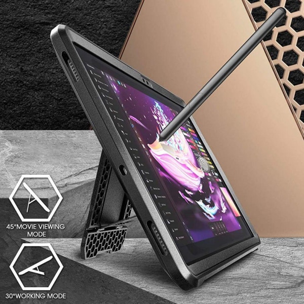 SupCase Unicorn Beetle Pro Skal Galaxy Tab S8 Plus/S7 Plus - Sva Svart
