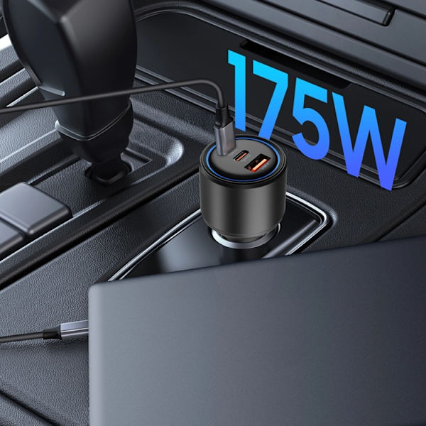 Tech-Protect Billaddare 175W - Svart Svart