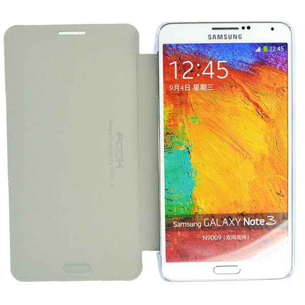 Rock Elegant Flip väska till Samsung Note 3 Gul