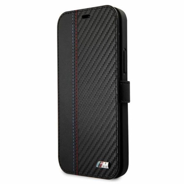 BMW M Collection Carbon Stripe -kotelo iPhone 12 Minille - Musta Black