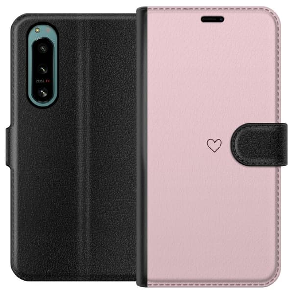 Plånboksfodral till Sony Xperia 5 IV med Litet Hjärta