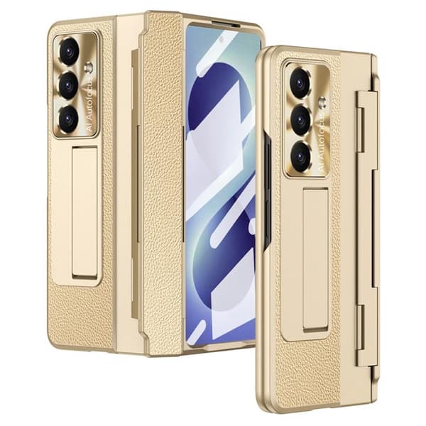 Mobilskal För Galaxy Z Fold 8 med Skärmskydd - Guld Guld