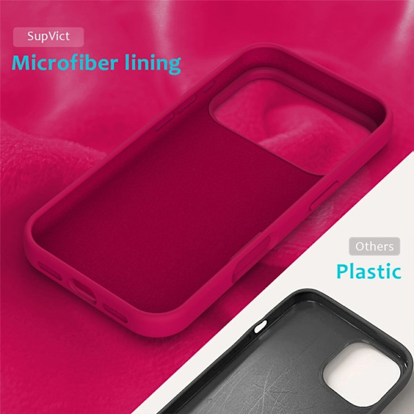 Mobilskal till iPhone 17 Pro Max Liquid Silikon - Rosa Rosa