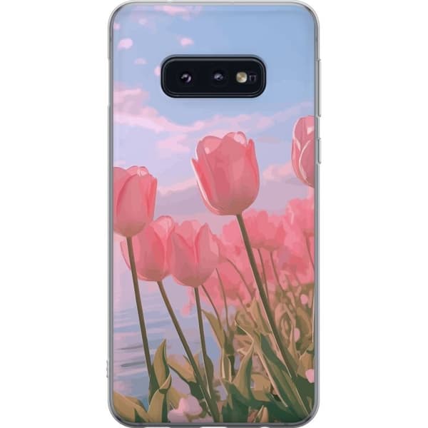 Mobilskal till Samsung Galaxy S10e med Rosa Tulpaner