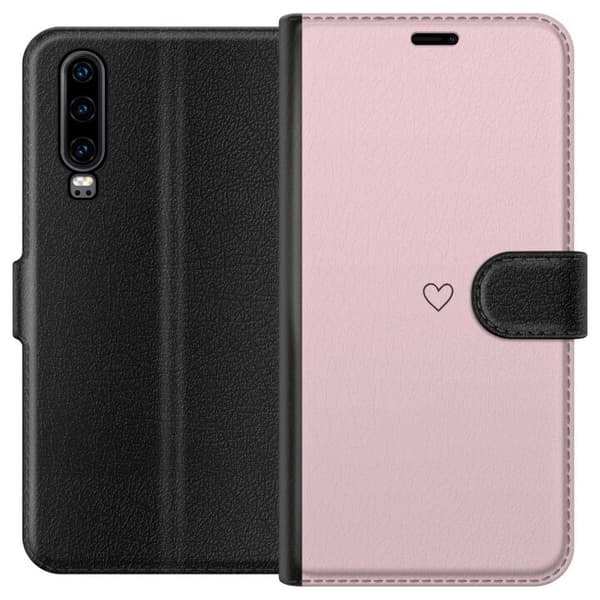 Pungcover til Huawei P30 med Lille Hjerte
