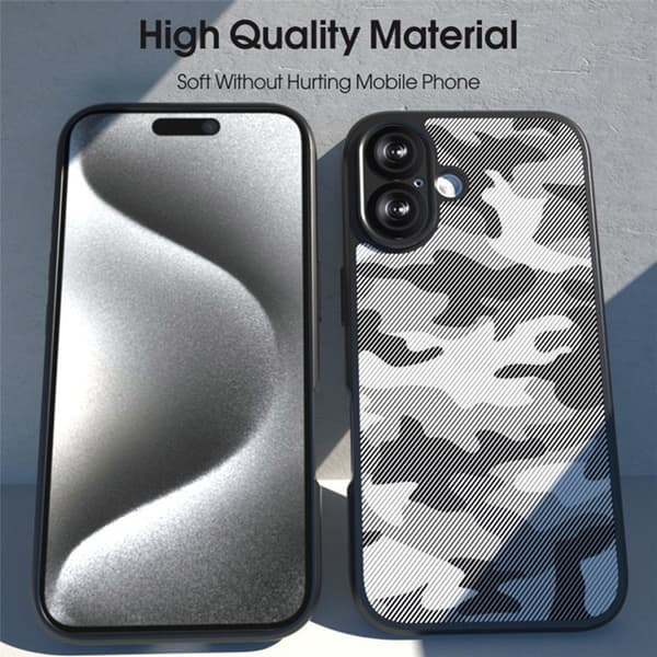 IBMRS Mobilskal till iPhone 17 Anti-Fall Soft - Transparent/Svart Transparent