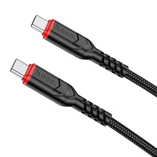 HOCO USB-C til USB-C Kabel PD QC 3A 60W X59 1m - Sort Grå