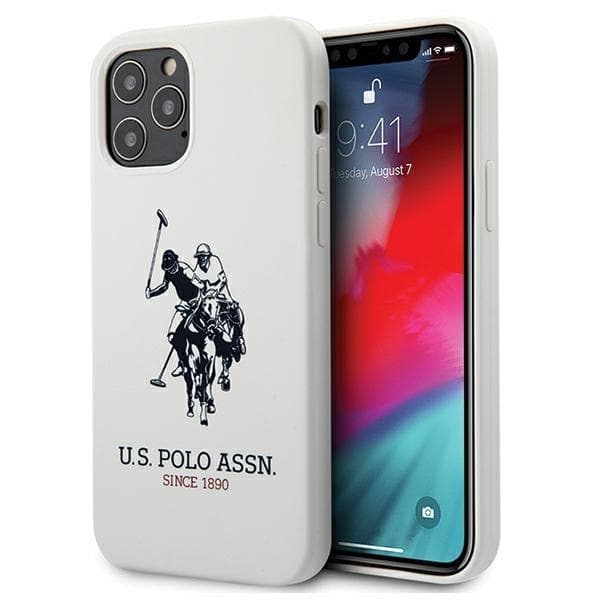 US Polo Silicone Collection Skal iPhone 12 Pro Max - Valkoinen White