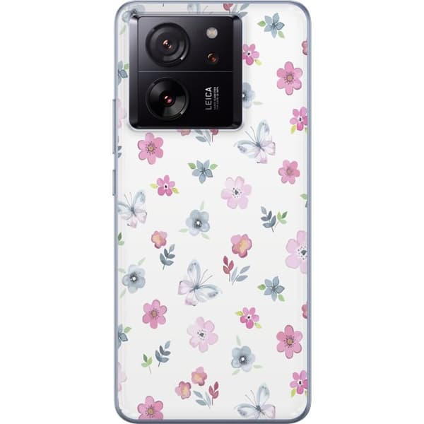 Mobilskal till Xiaomi 13T Pro med Blommor och fjärillar
