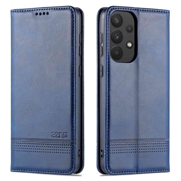 AZNS Samsung Galaxy A73 5G Plånboksfodral Konstläder - Blå